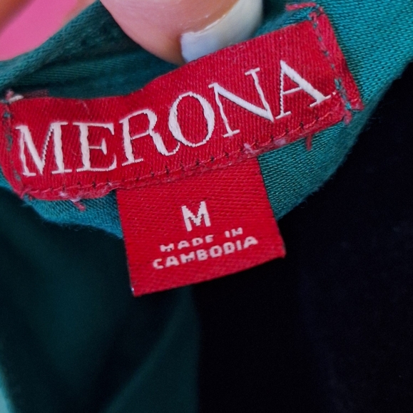 Merona Green Soft Knit Dress Size Medium - Picture 3 of 6